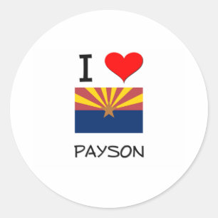 Adesivo Redondo Eu amo a arizona de PAYSON