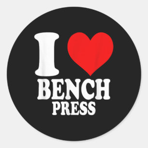 Adesivo Redondo Eu Amo A Bench Press