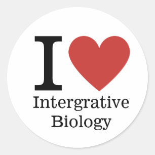 Adesivo Redondo Eu ❤️ Amo A Biologia Integrante