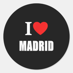 Adesivo Redondo Eu Amo A Espanha Madri Espana Sunshine Summer