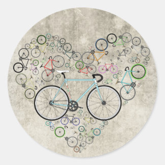 Adesivo Redondo Eu Amo A Minha Bicicleta