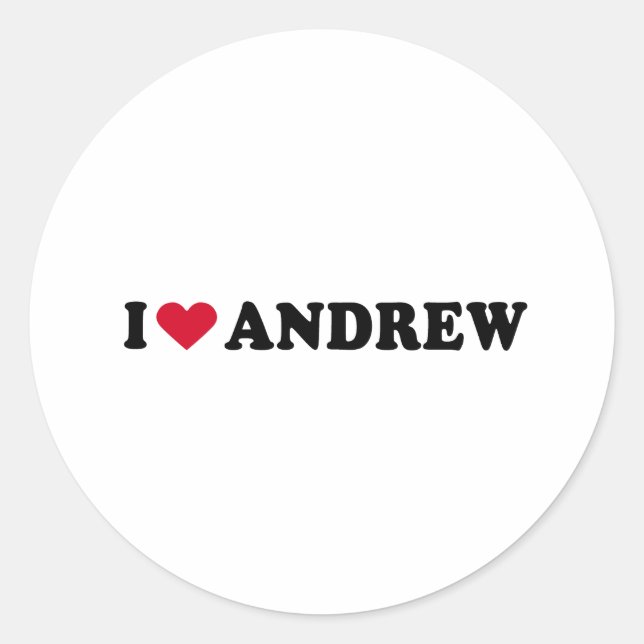 ADESIVO REDONDO EU AMO ANDREW (Frente)