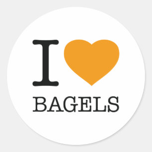 ADESIVO REDONDO EU AMO BAGELS