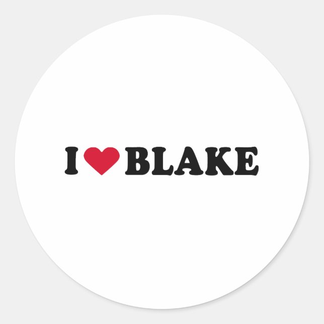 ADESIVO REDONDO EU AMO BLAKE (Frente)