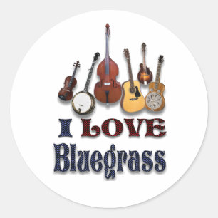 ADESIVO REDONDO EU AMO BLUEGRASS-STICKER