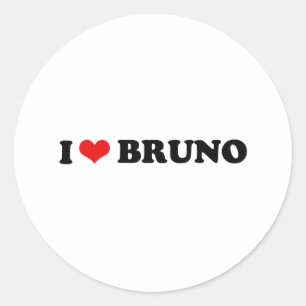 ADESIVO REDONDO EU AMO BRUNO