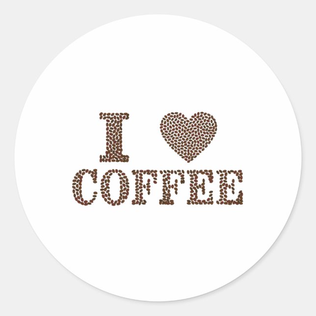 ADESIVO REDONDO EU AMO CAFÉ (Frente)