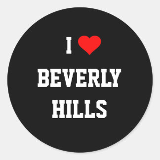 Adesivo Redondo Eu Amo Colinas Beverly