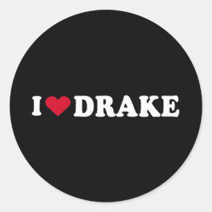ADESIVO REDONDO EU AMO DRAKE