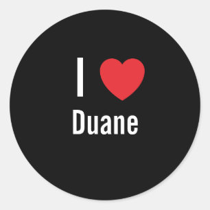 Adesivo Redondo Eu amo Duane