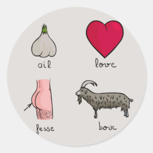 Adesivo Redondo Eu amo FB