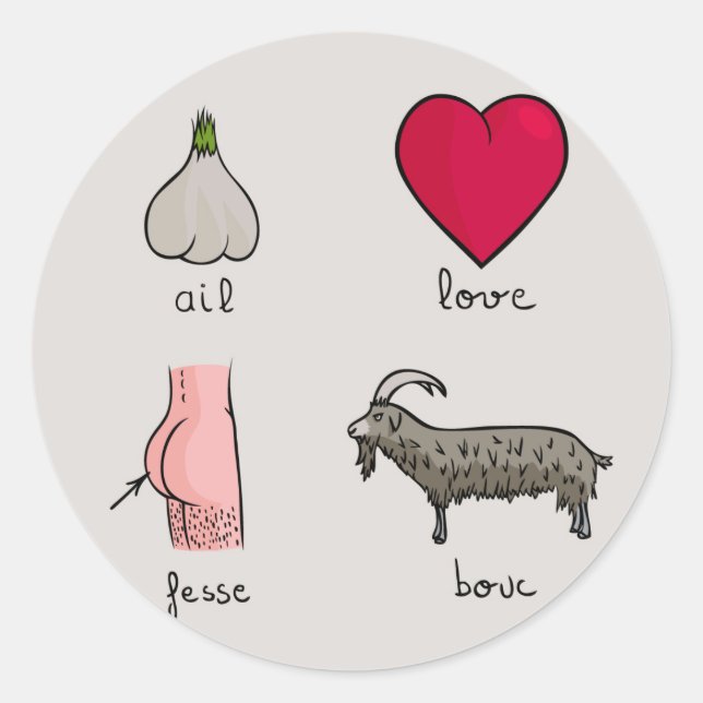 Adesivo Redondo Eu amo FB (Frente)