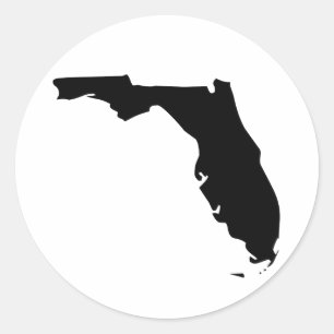 Adesivo Redondo Eu amo Florida
