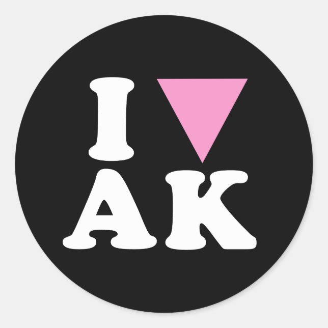 Adesivo Redondo EU AMO GAY AK - BRANCO -.png (Frente)