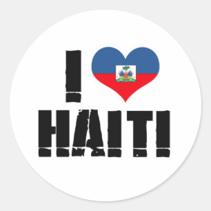 ADESIVO REDONDO EU AMO HAITI