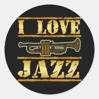 ADESIVO REDONDO EU AMO JAZZ