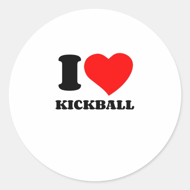 ADESIVO REDONDO EU AMO KICKBALL (Frente)