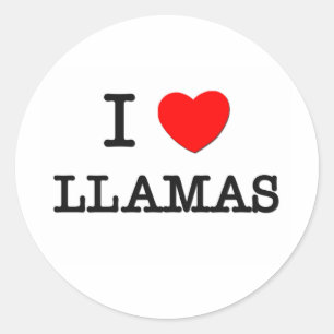 Adesivo Redondo Eu amo LAMAS