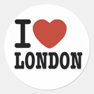 ADESIVO REDONDO EU AMO LONDRES