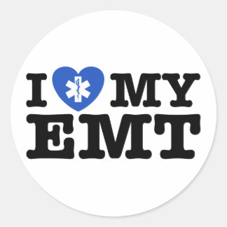 Adesivo Redondo Eu Amo Meu EMT