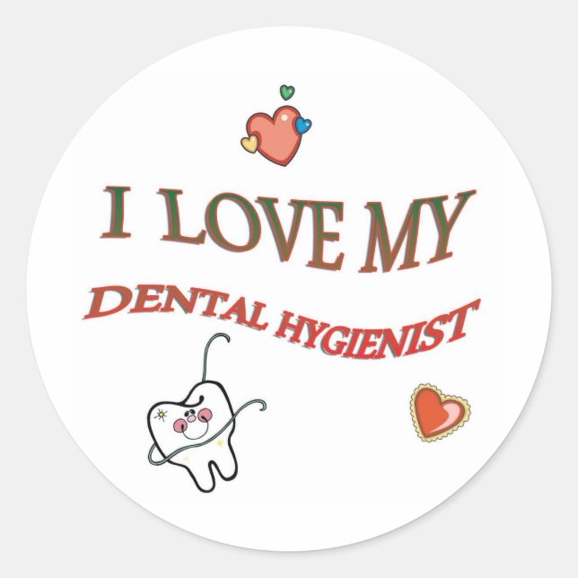 ADESIVO REDONDO EU AMO MEU HIGIENISTA DENTAL (Frente)
