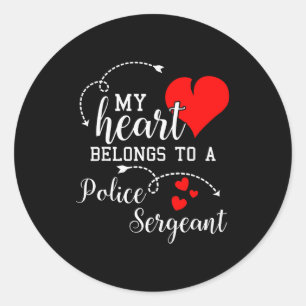 Adesivo Redondo Eu Amo Meu Marido Sargento Polícia Presentes Espos
