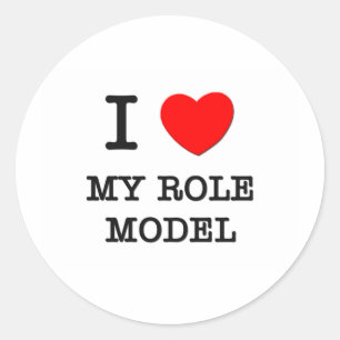 Adesivo Redondo Eu amo meu modelo