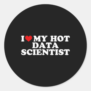 Adesivo Redondo Eu Amo Meu Namorado Cientista de Dados Quente Casa