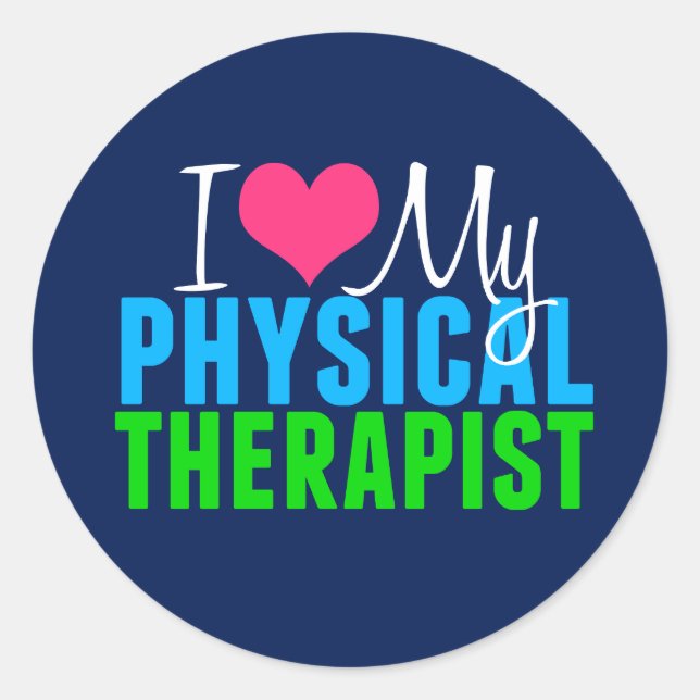 Adesivo Redondo Eu Amo Meu PT (Frente)