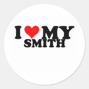 Adesivo Redondo Eu Amo Meu Smith