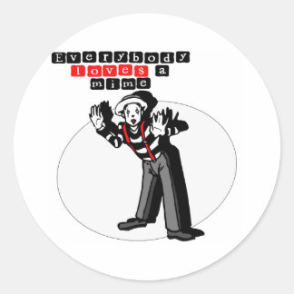Adesivo Redondo Eu Amo Mimes