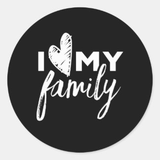 Adesivo Redondo Eu Amo Minha Família Familiar Familiares Sindicato