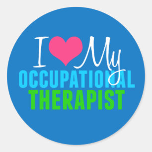 Adesivo Redondo Eu Amo Minha OT