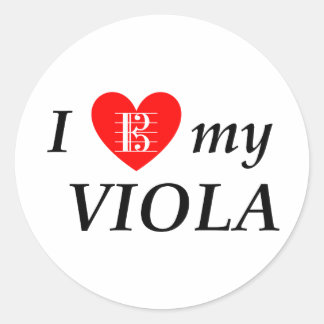 Adesivo Redondo Eu Amo Minha Viola (Eu Corto Minha Viola)