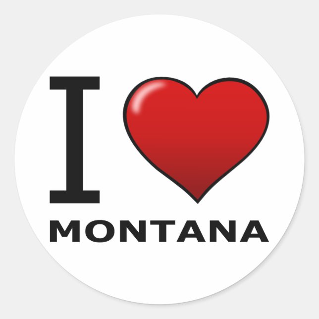ADESIVO REDONDO EU AMO MONTANA (Frente)
