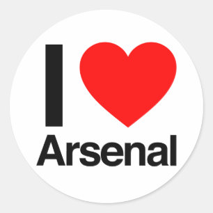 Adesivo Redondo eu amo o arsenal