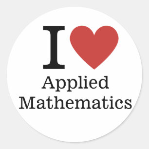 Adesivo Redondo Eu ❤️ Amo O Atirador De Matemática Aplicada