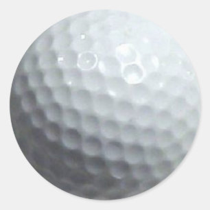 Adesivo Redondo Eu amo o golfe