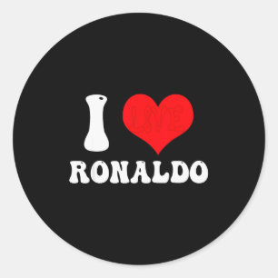 Adesivo Redondo Eu Amo o Primeiro Nome de Ronaldo Groovy Personali