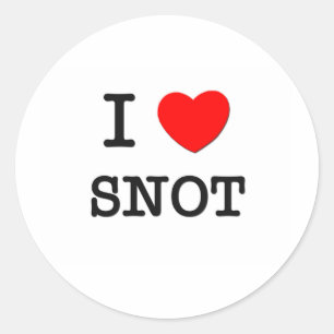 Adesivo Redondo Eu amo o Snot