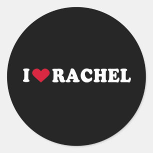 ADESIVO REDONDO EU AMO RACHEL