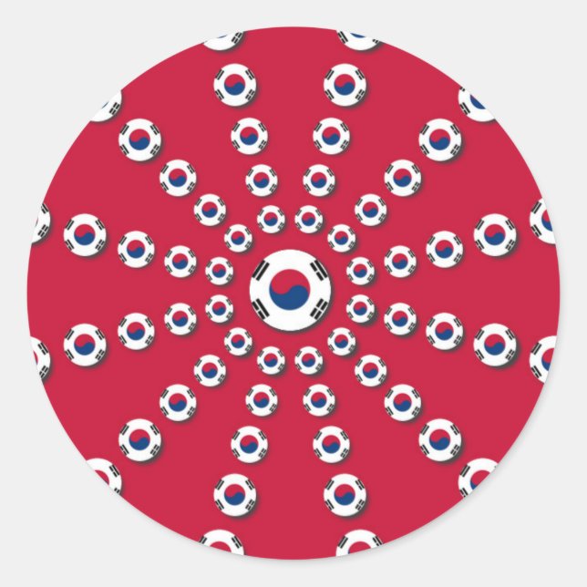 Adesivo Redondo Eu amo Red (Frente)