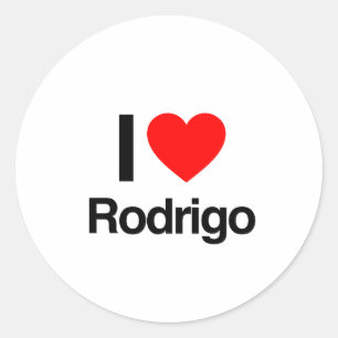 Adesivo Redondo eu amo rodrigo