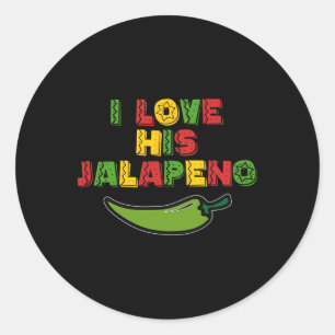 Adesivo Redondo Eu Amo Seu Jalapeno Eu Amo Seus Tacos Cinco Engraç
