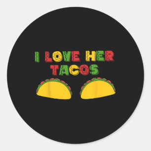 Adesivo Redondo Eu Amo Seu Jalapeno Eu Amo Seus Tacos Cinco Engraç