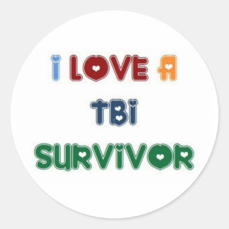 ADESIVO REDONDO EU AMO UM SOBREVIVENTE DO TBI