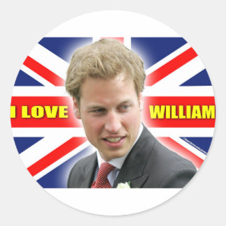 Adesivo Redondo Eu amo William