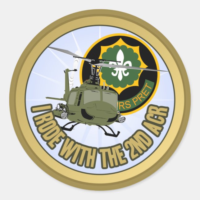 Adesivo Redondo Eu Andei com o ACR segundo (Frente)