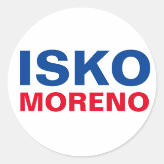 Adesivo Redondo Eu apoio o Yorko Moreno PERSONALIZÁVEL
