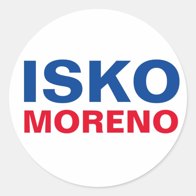 Adesivo Redondo Eu apoio o Yorko Moreno PERSONALIZÁVEL (Frente)